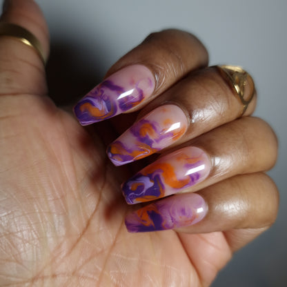 Twilight Swirl - Press On Nails