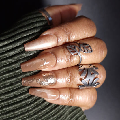 Copper Shine - Press On Nails