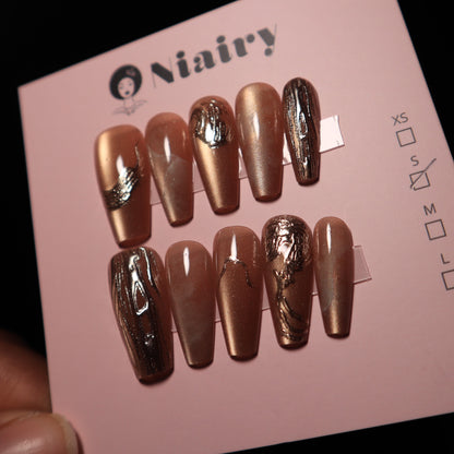 Copper Shine - Press On Nails