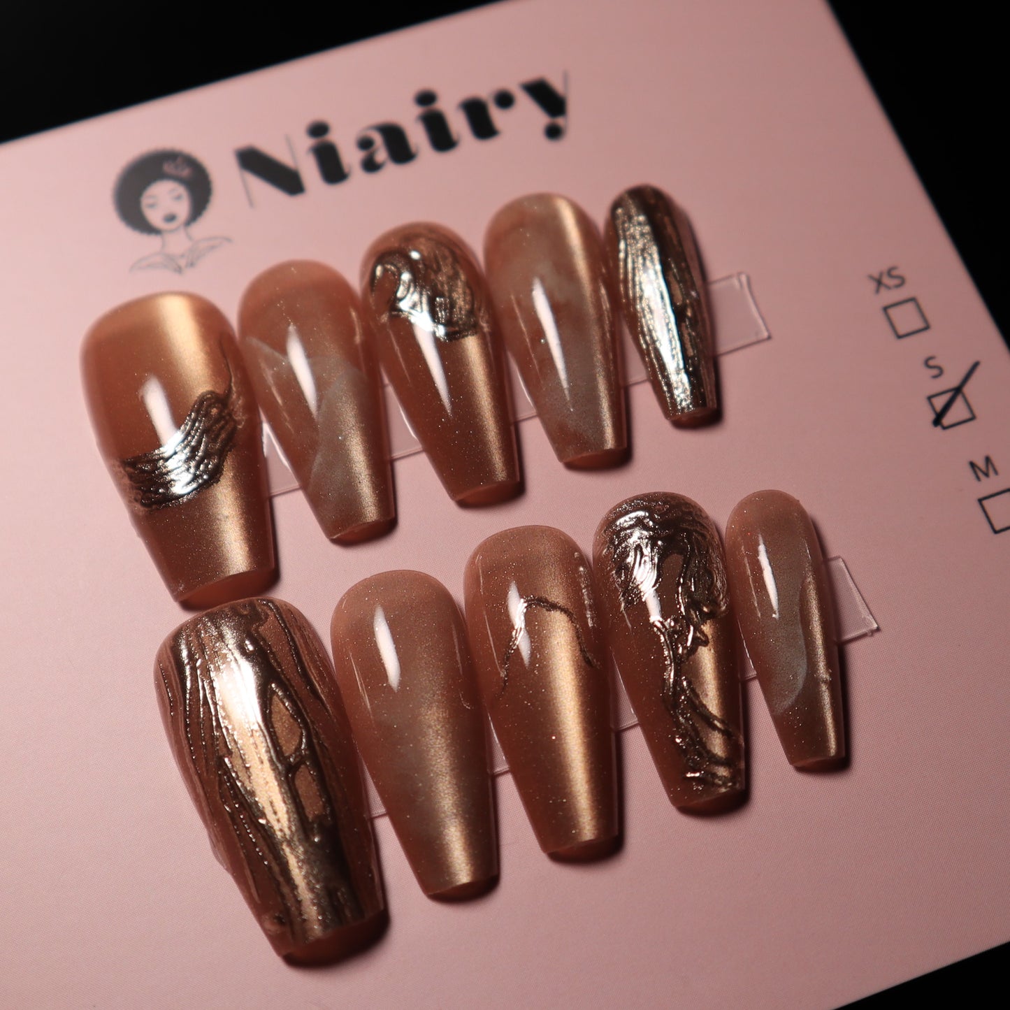 Copper Shine - Press On Nails