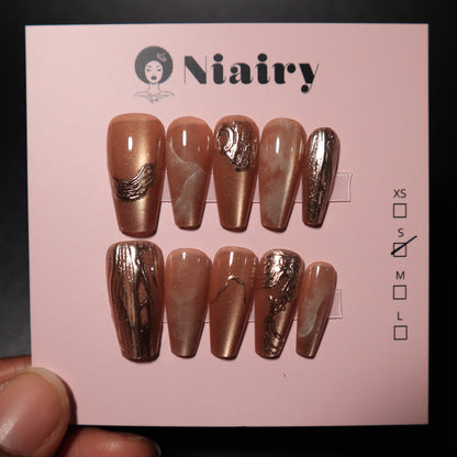 Copper Shine - Press On Nails