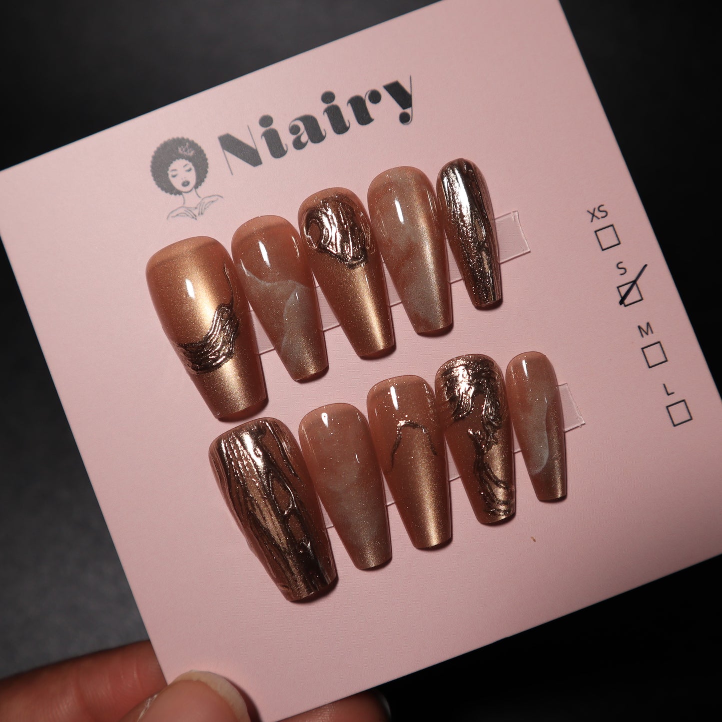 Copper Shine - Press On Nails