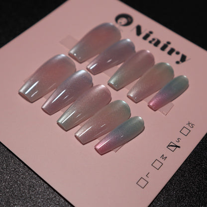 Holographic Cloud - Press On Nails