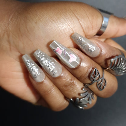 Sage Elegance - Press On Nails